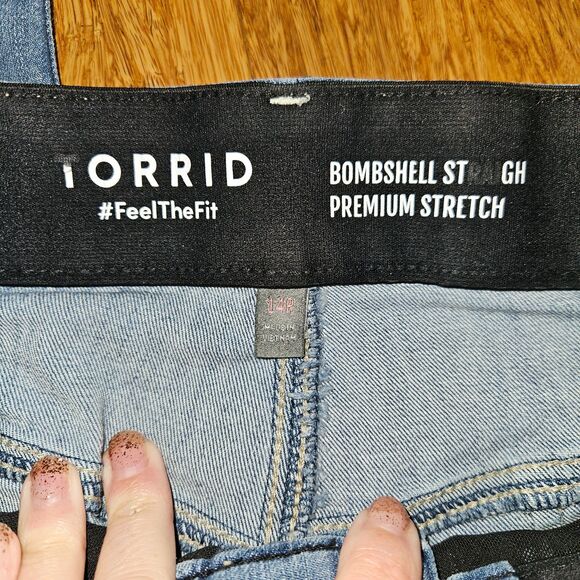 TORRID Premium Stretch Classic Straight Leg Comfort 14R - Picture 2 of 6